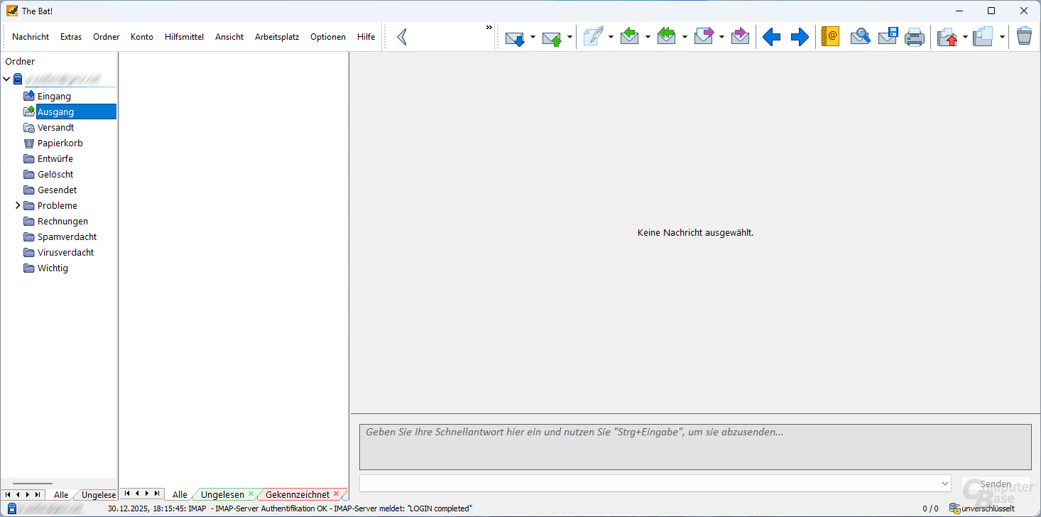 The Bat! – Oberfläche