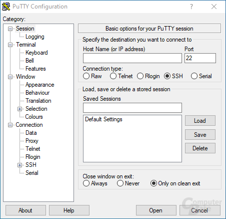 PuTTY Download - ComputerBase