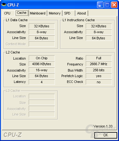 Core 2 Duo E6700 (Conroe) - CPU-Z