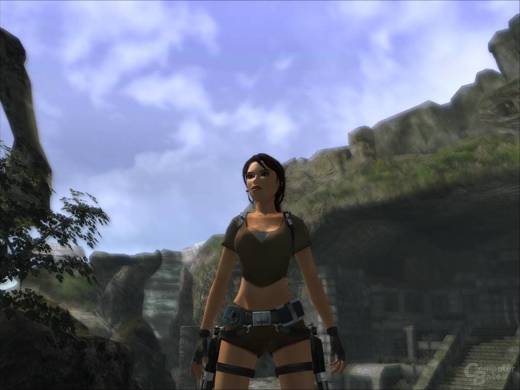 Bild aus der neuen Demo zu Tomb Raider Legend mit sämtlichen Grafik-Features der Vollversion