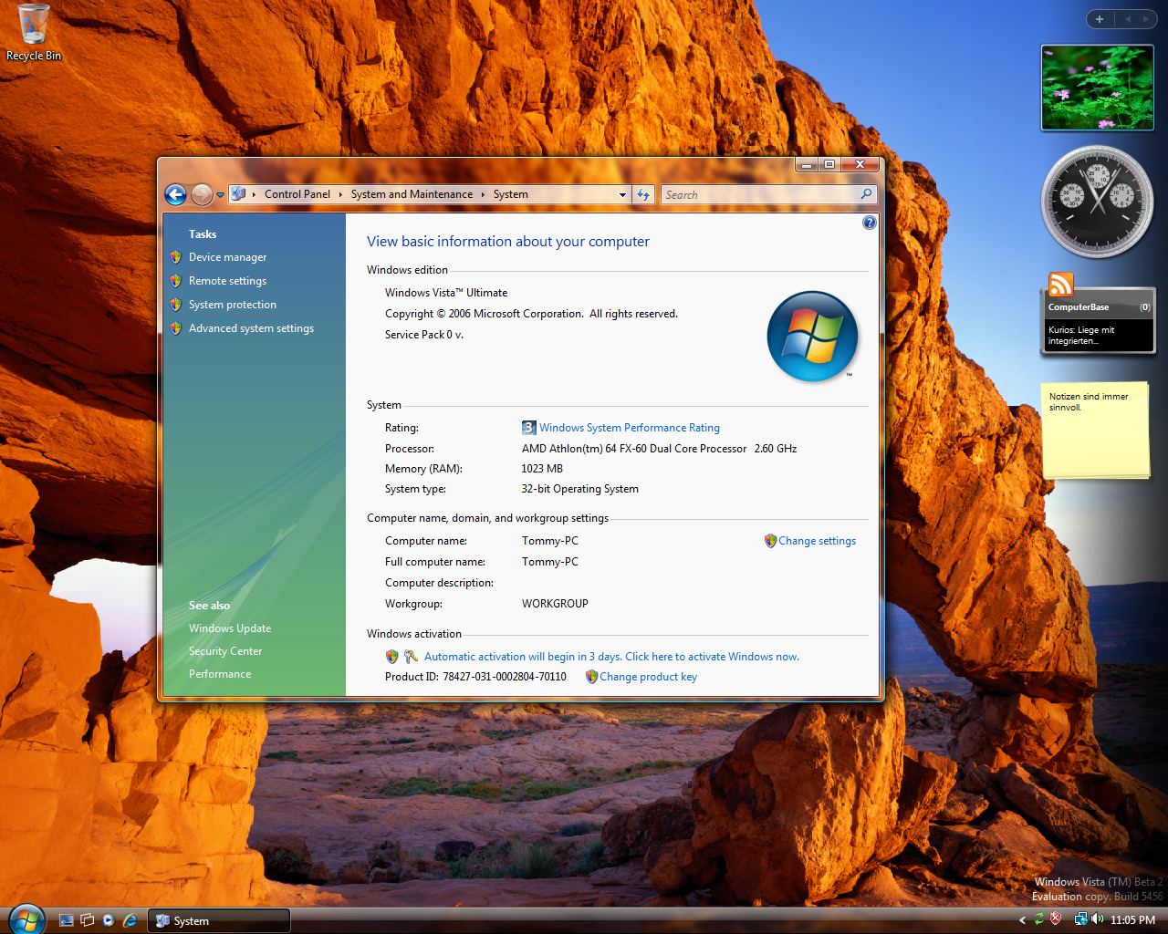 Windows Vista Build 5456 (Post-Beta 2)