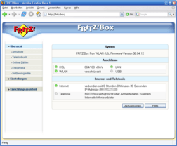 AVM Fritzbox Fon WLAN - Neue Firmware 8.04.12