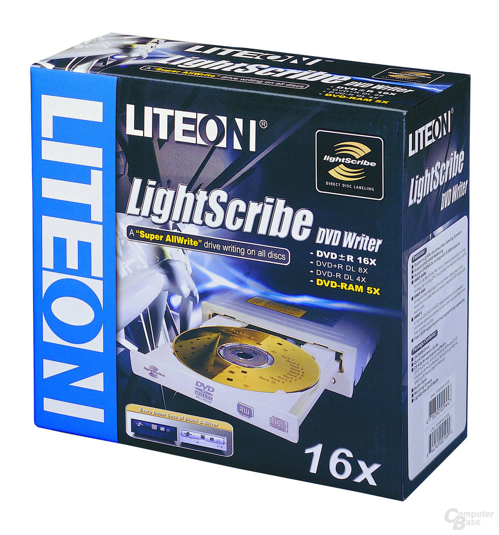 Lite-On SHM-165H6S mit Support für LightScribe und DVD-RAM