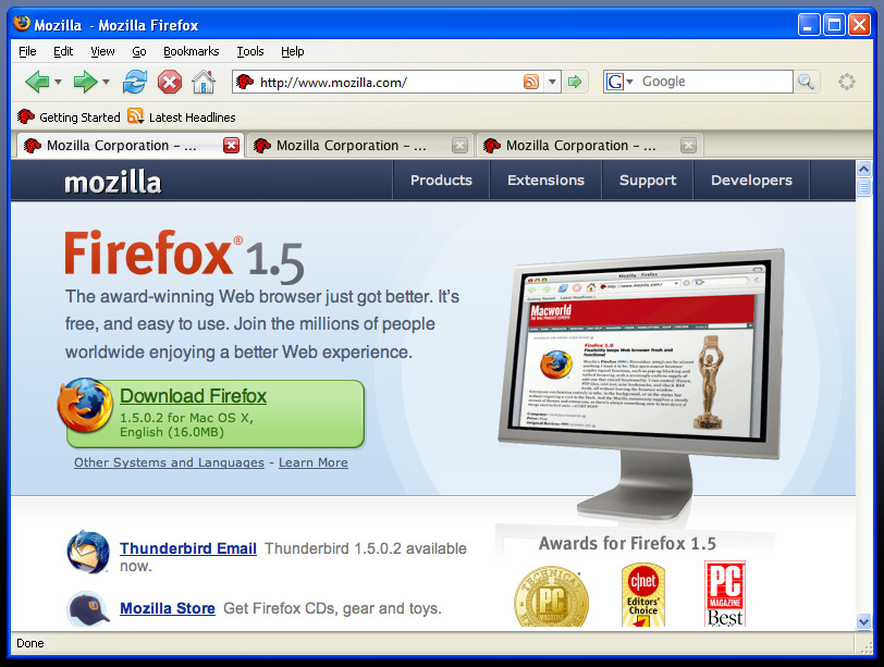 Firefox 2.0 Theme-Mockup