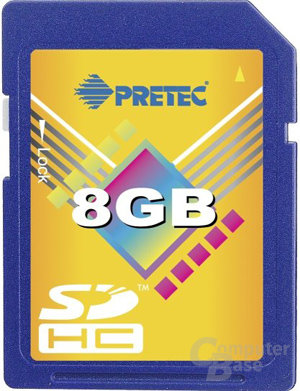8 GB SDHC-Karte von Pretec