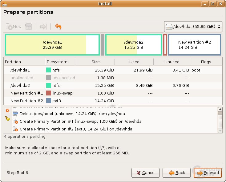 Ubuntu Edgy Eft Beta – Installation