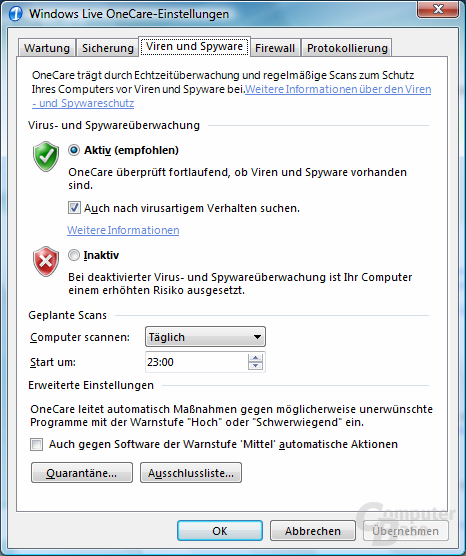 Windows Live OneCare 1.5 Beta