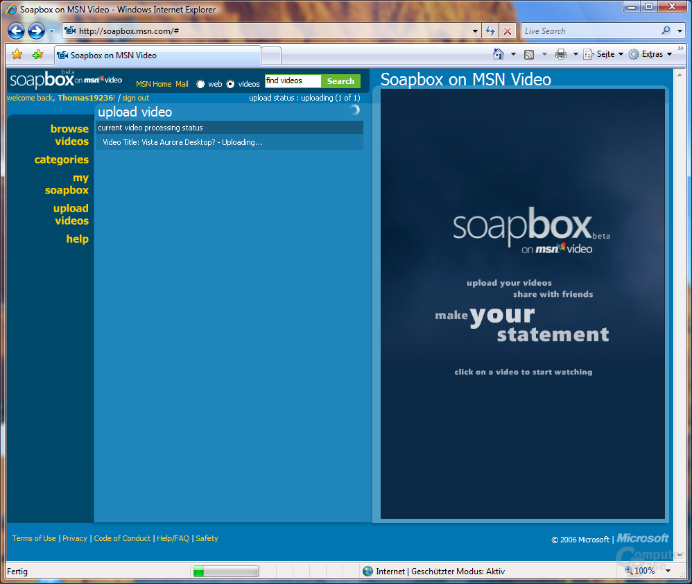 Microsoft MSN Soapbox - 11.10.2006
