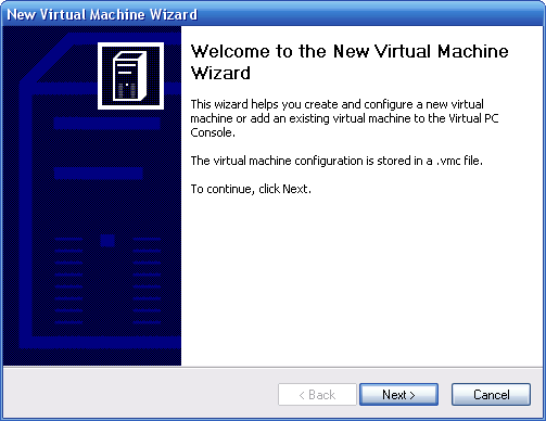 Virtual PC 2007 Beta Build 6.0.122.0