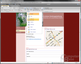 Office Live WebDesigner Seiteneditor