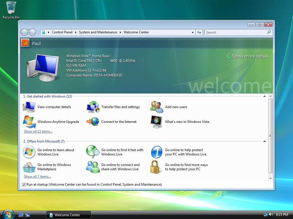 Windows Vista Home Basic