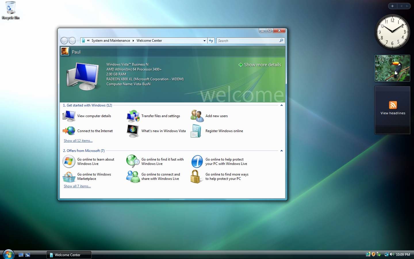 Windows Vista Business N