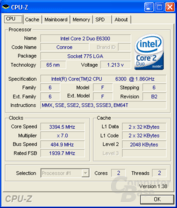 Asus P5N32-E SLI CPU-Z CPU max