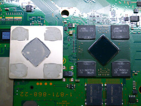 RSX-Chip mit Heatspreader