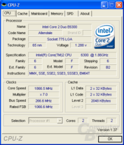 EVGA 680i SLI CPU-Z CPU