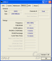 Asus P5B-E Plus CPU-Z RAM max