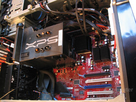 Voluminöses BTX-Kühlmodul zur CPU-Kühlung und Chipsatzbelüftung