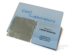 MetalPad für CPU: 38 x 38 mm für AMD, 30 x 30 mm für Intel auszuschneiden