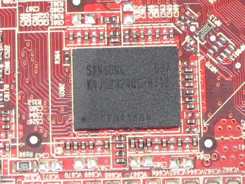 GeCube Radeon X1650 XT VRAM