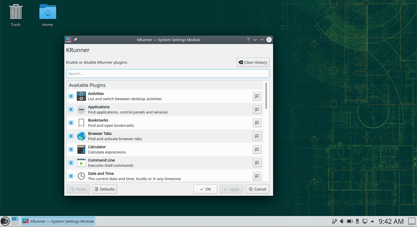 openSUSE Leap (KDE) – KRunner