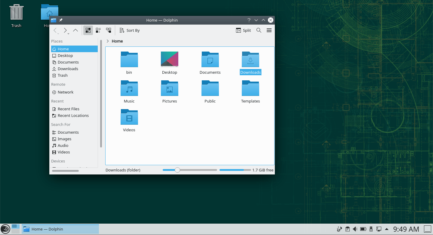 openSUSE Leap (KDE) – File Manager