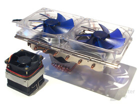 High-End-Cooling 2001 vs. 2007: 60 mm Alpha Pal 6035 und 2 x 120 mm CM Gemin II