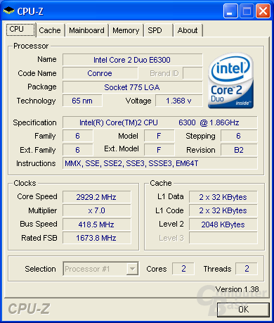 CPU-Z CPU max