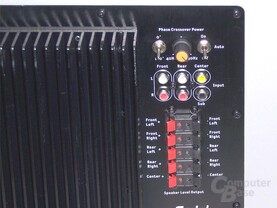 Anschlüsse Teufel-Subwoofer