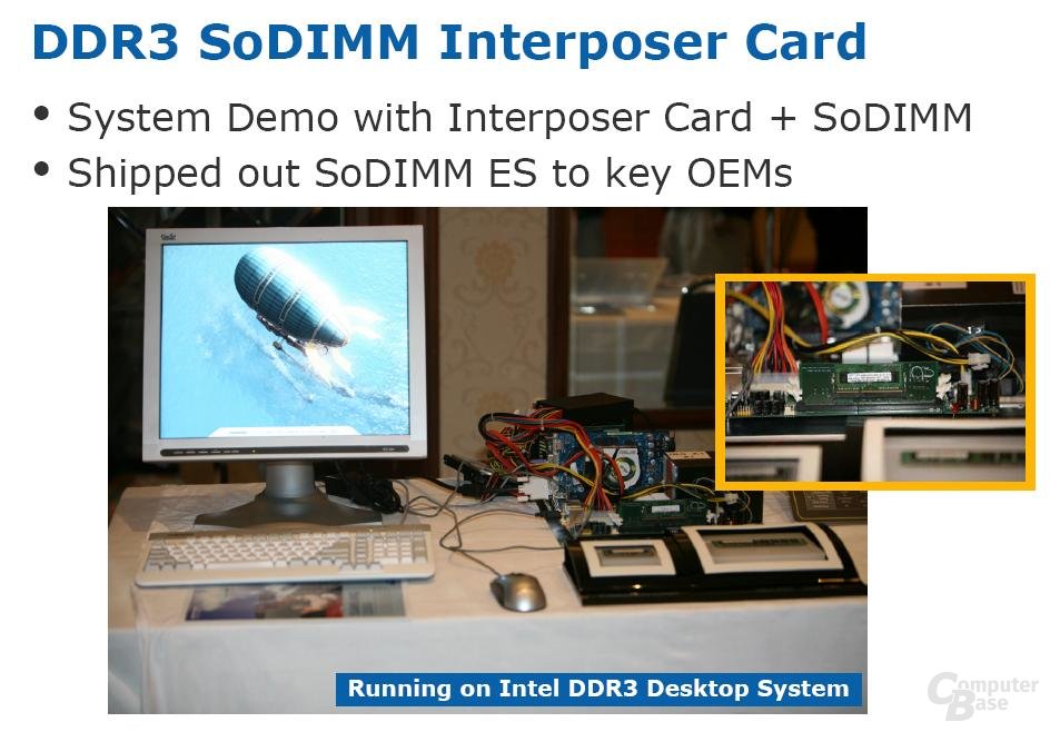 DDR3 SoDIMM InterposerCard zum Testen