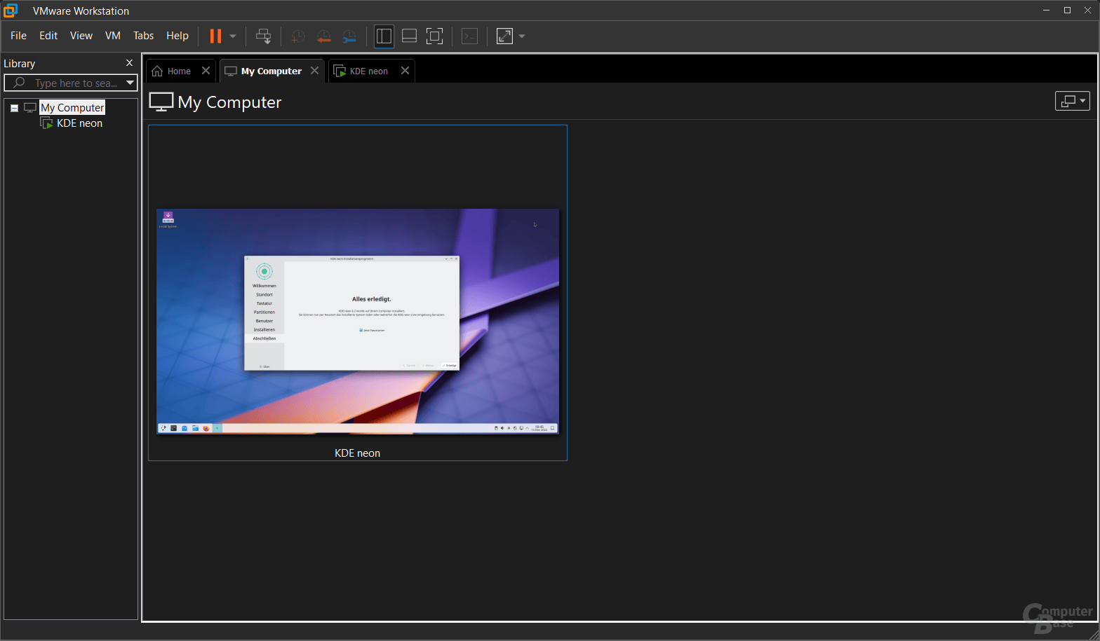VMware Workstation Pro – My Computer