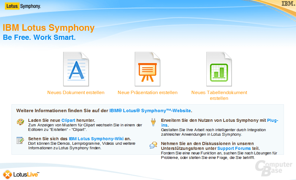 IBM Lotus Symphony Download ComputerBase