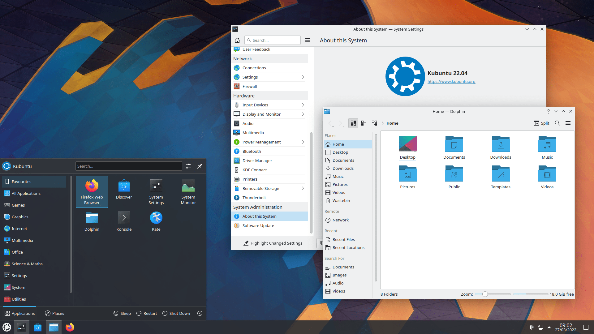 Kubuntu 22.04 mit KDE Plasma Desktop 5.24