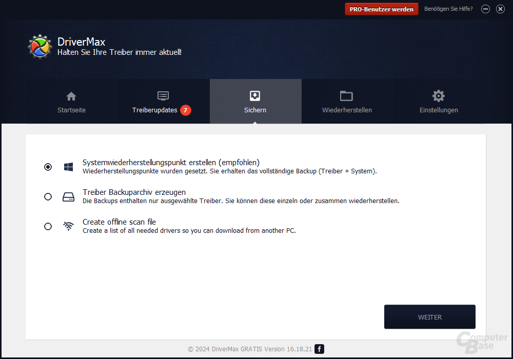 DriverMax – Sichern