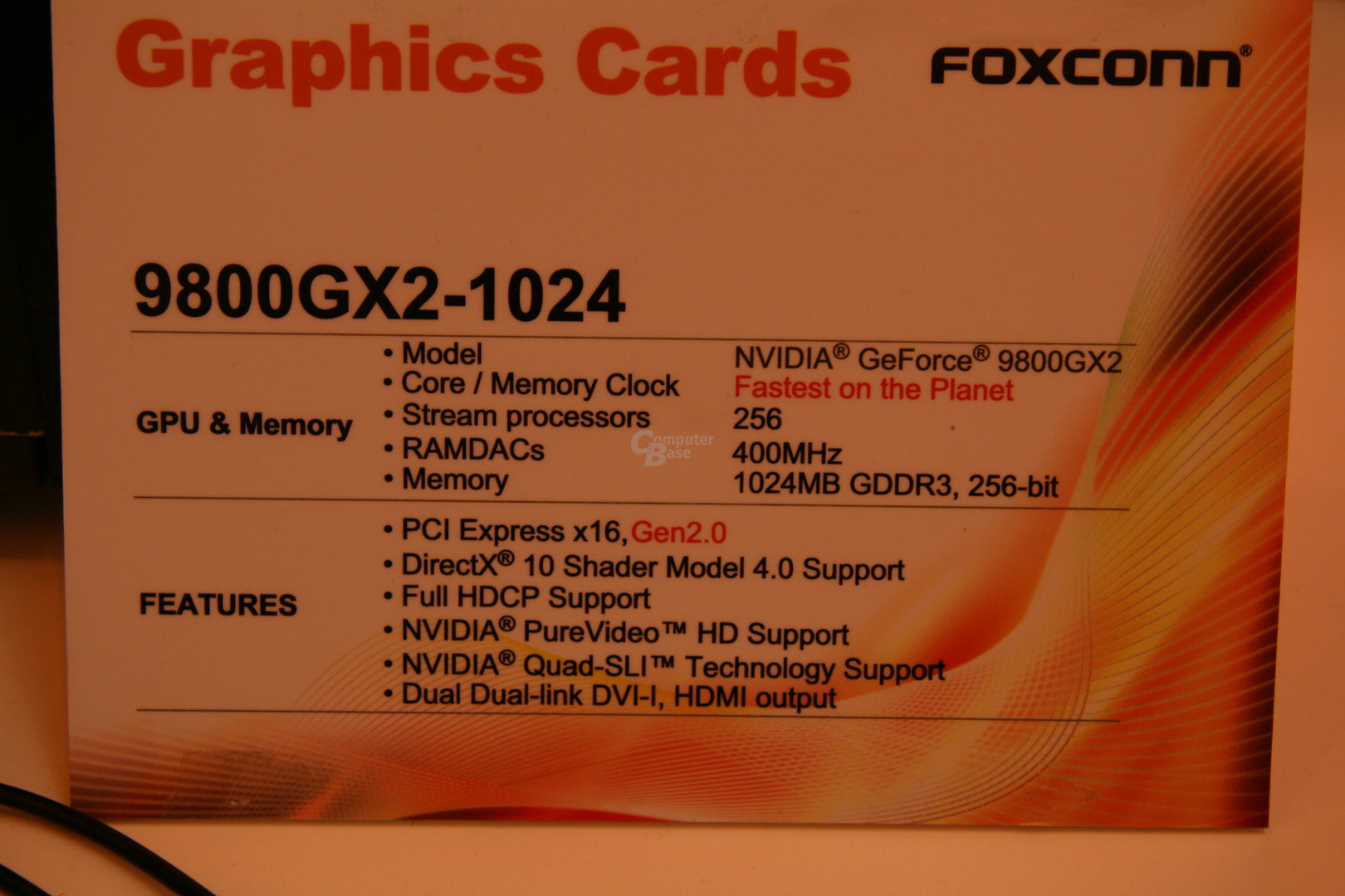 Foxconn GeForce 9800 GX2 Benchmark