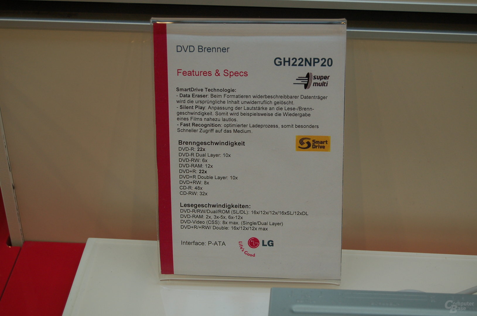 Technische Daten LG GH22NP20