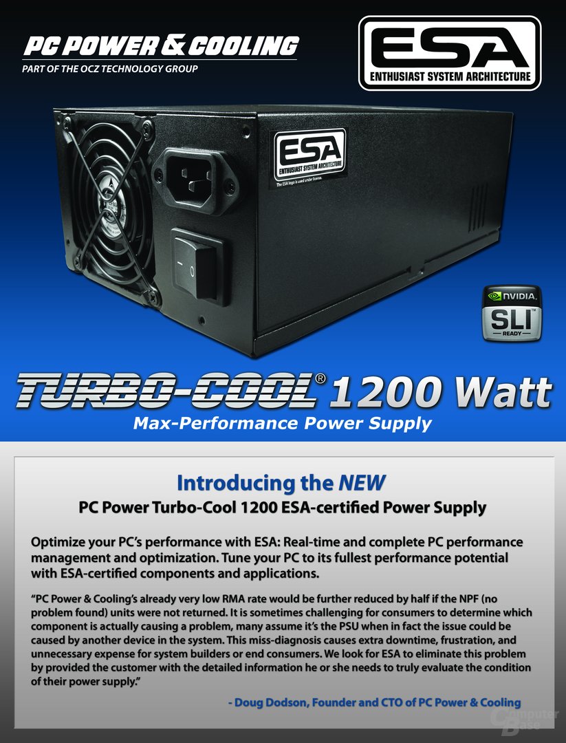 PC Power & Cooling Turbo-Cool 1200 ESA