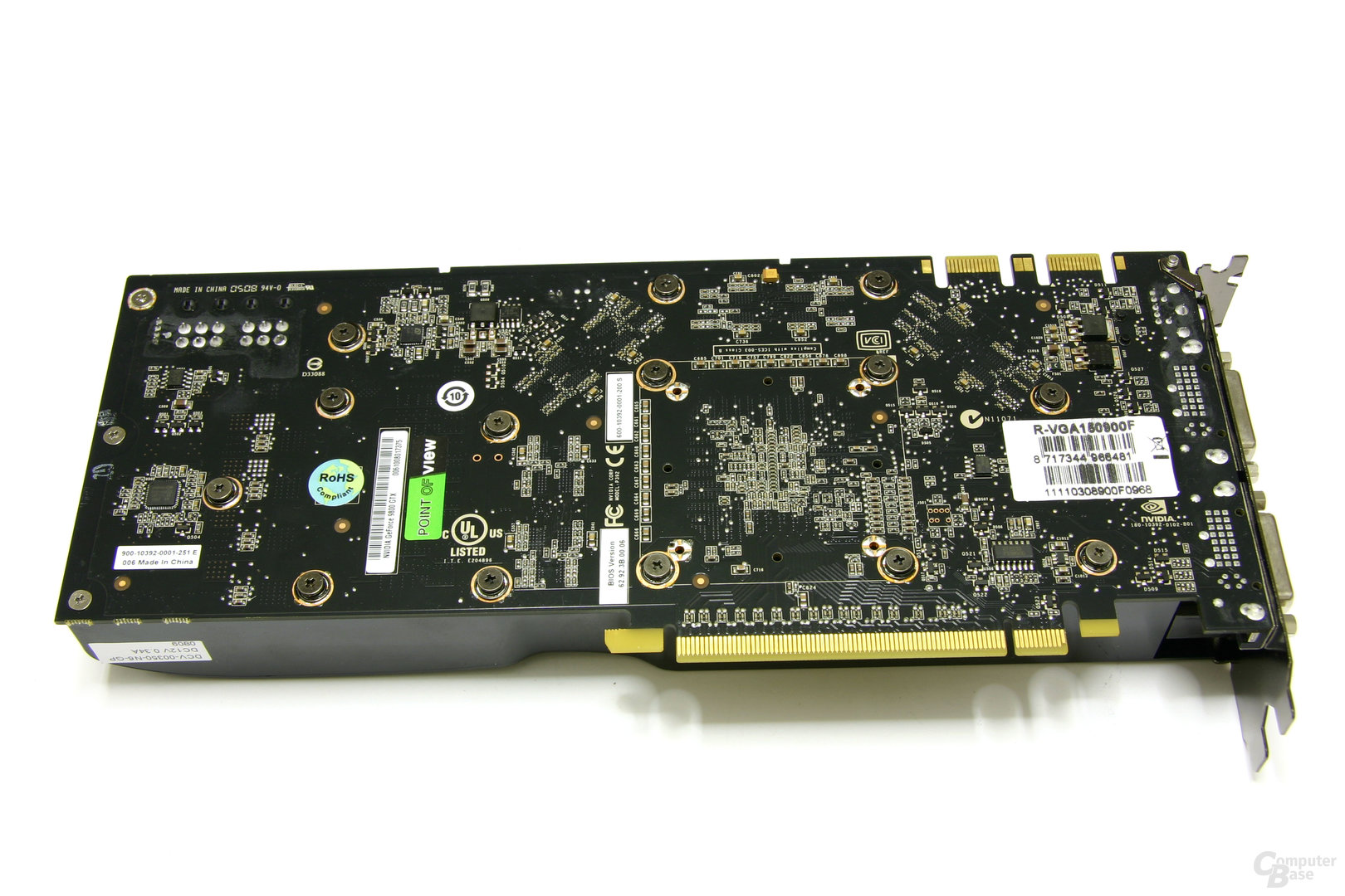 GeForce 9800 GTX Rückseite