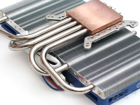 Vier Heatpipes verteilen die Wärme