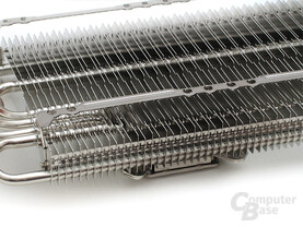 Heatpipe-Geflecht und Lamellenanordnung