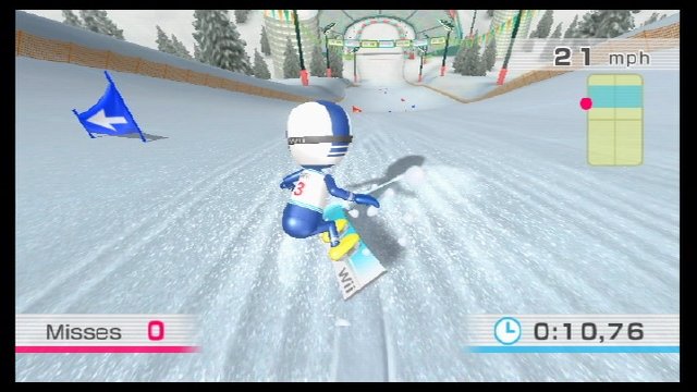 Wii Fit Snowboardslalom