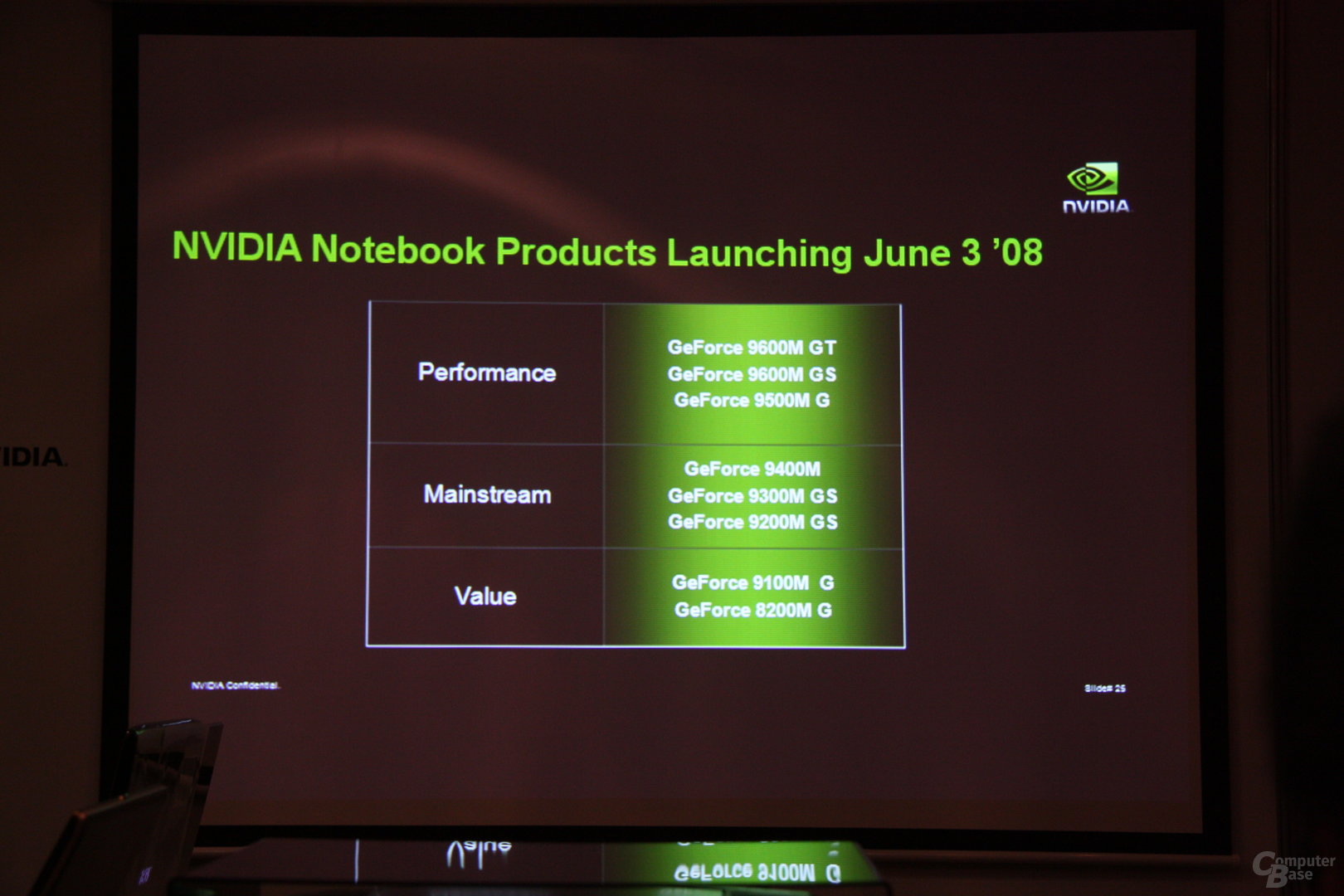 Nvidia GeForce-9M-Serie Computex 2008