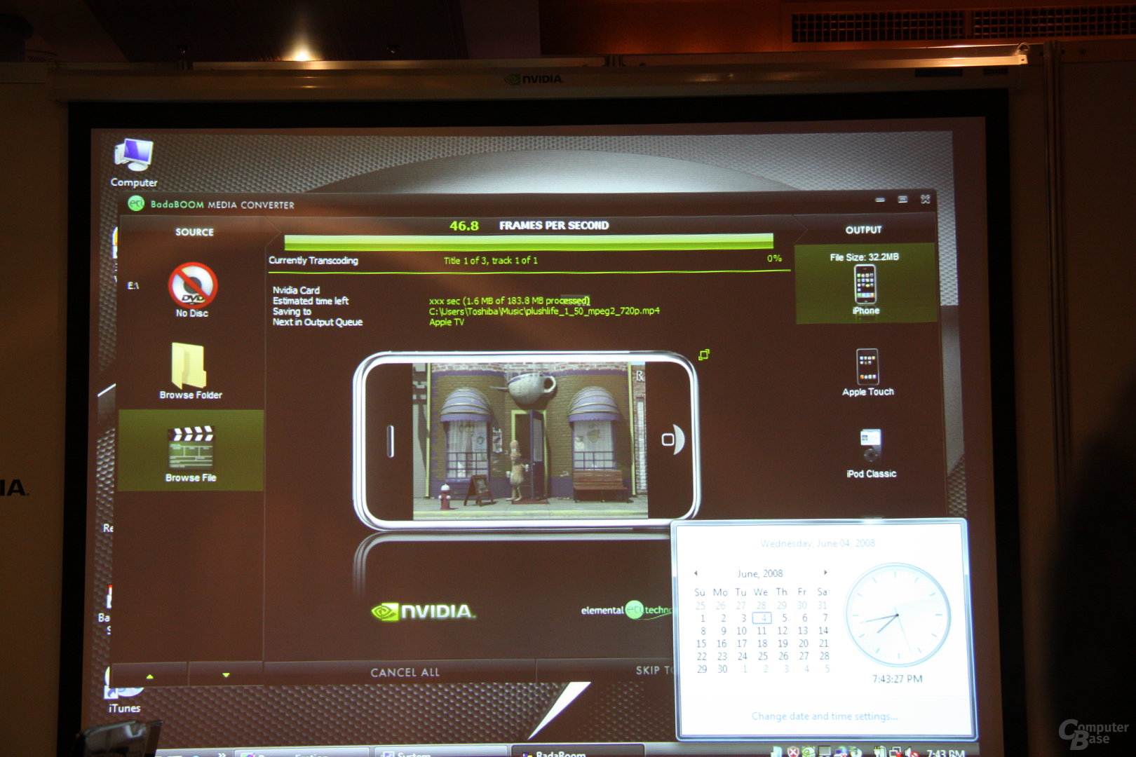 Nvidia GeForce-9M-Serie Computex 2008