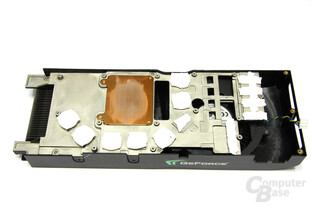 GeForce 9800 GTX+ Kühlerrückseite