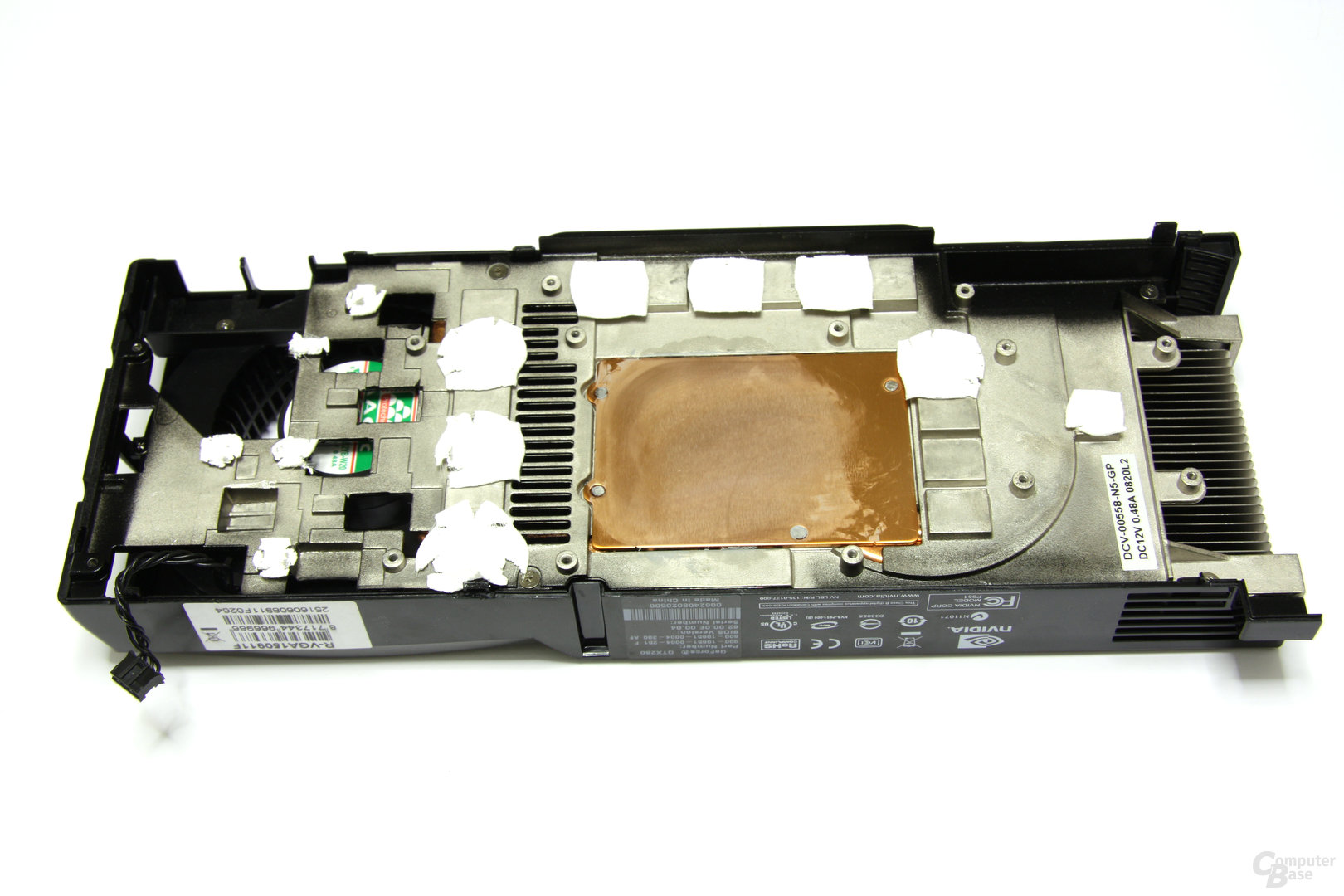 GeForce GTX 260 Kühlerrückseite