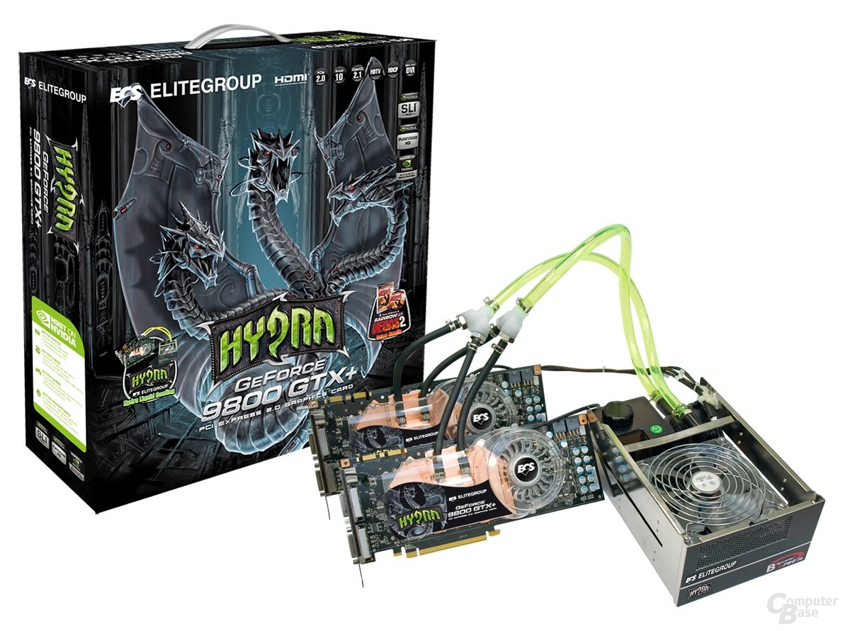 ECS GeForce 9800 GTX+ Hydra SLI