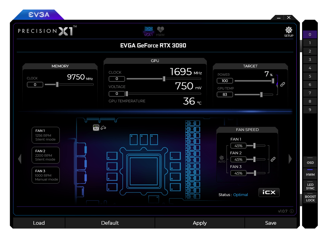 EVGA Precision X1 für GeForce RTX