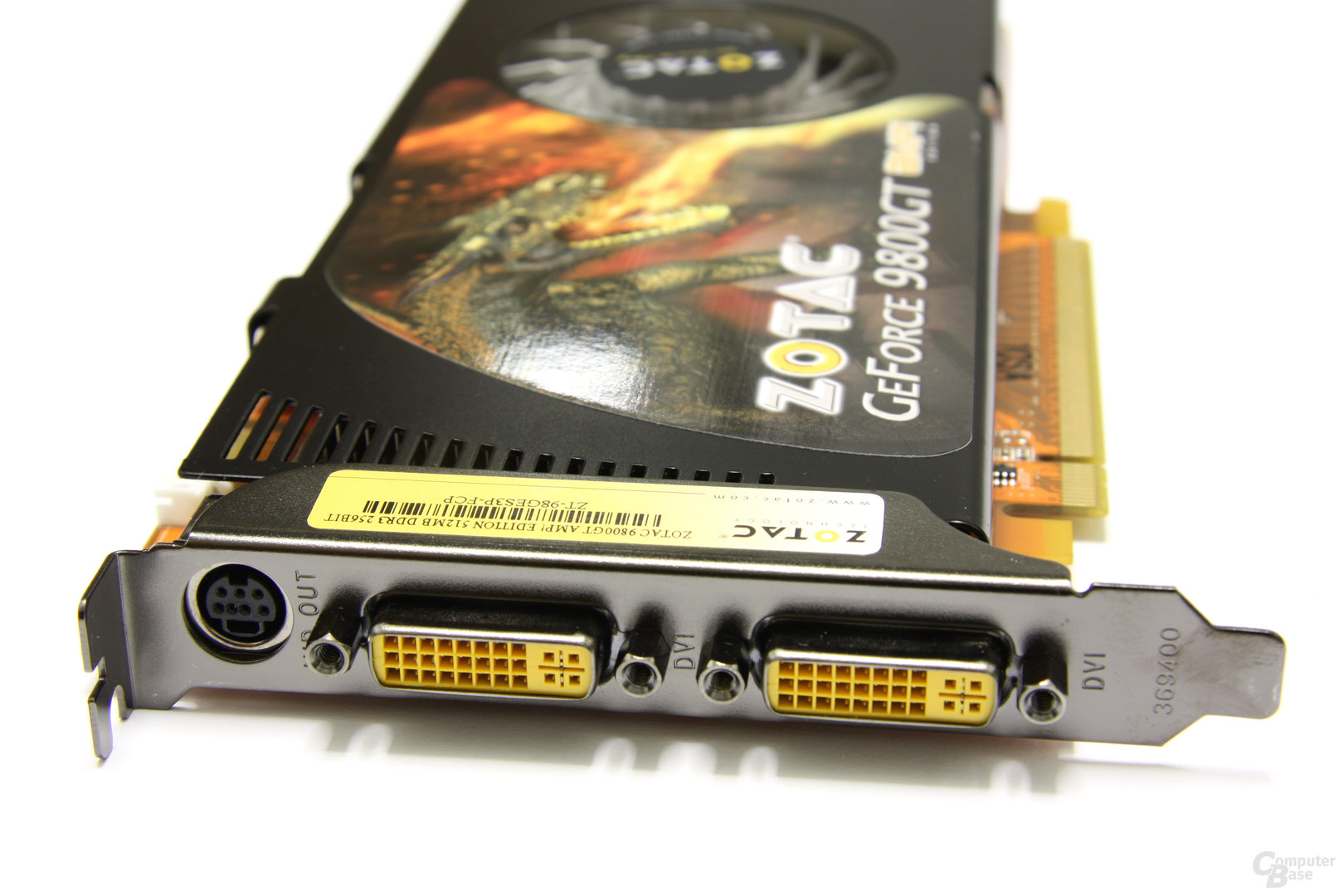 GeForce 9800 GT AMP! Slotblech