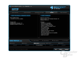 Roccat Kone Treibermenü
