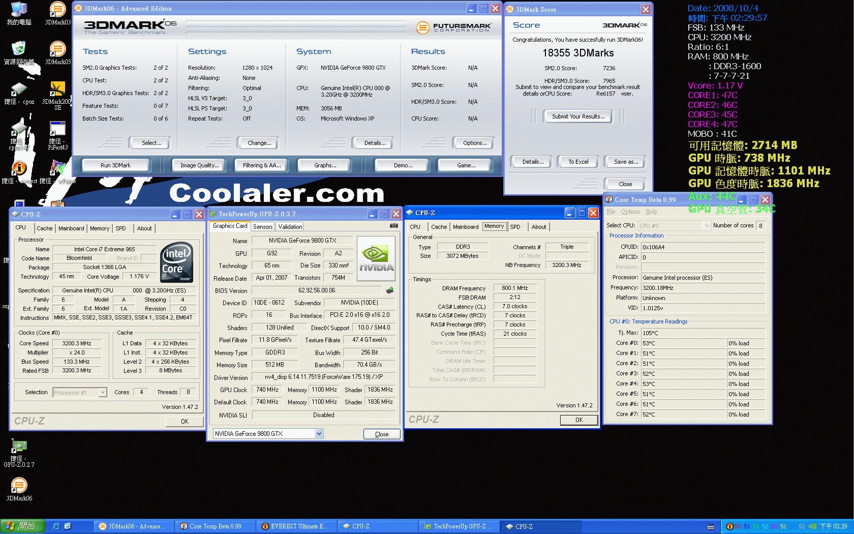 Benchmarks vom Core i7 965 XE