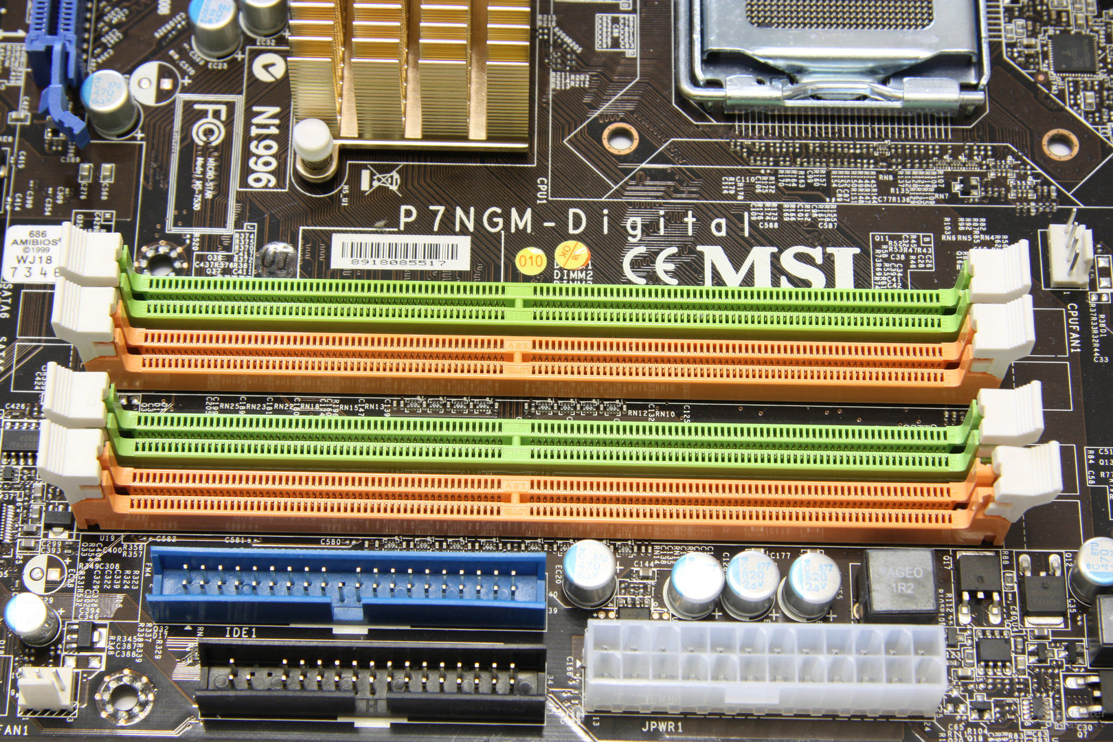 MSI P7NGM-Digital RAM-Slots